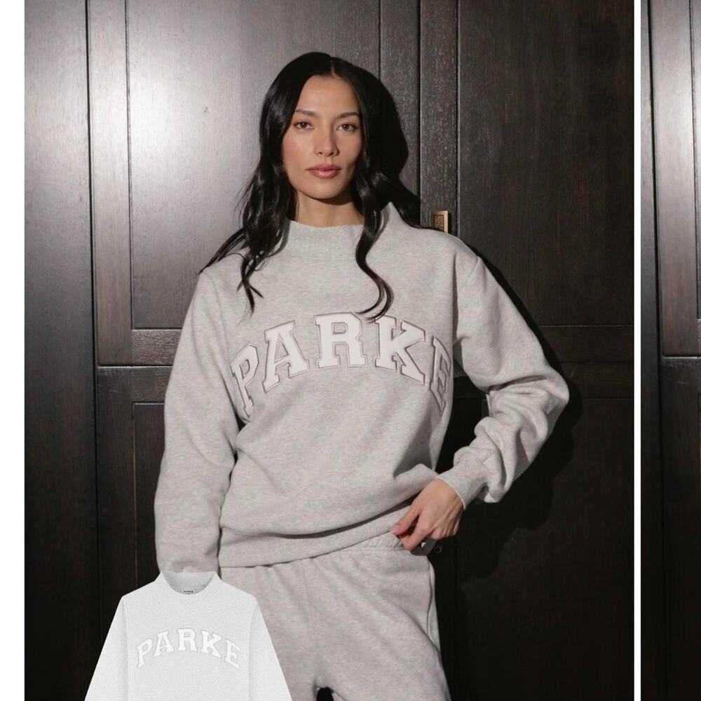PARKE METALLIC (GRAY) VARSITY MOCKNECK NWT L/XL *SOLD OUT. SHIPS SAME DAY*